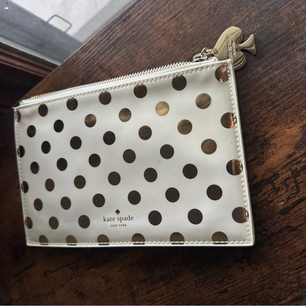 Kate Spade Gold Polka Dot Bag